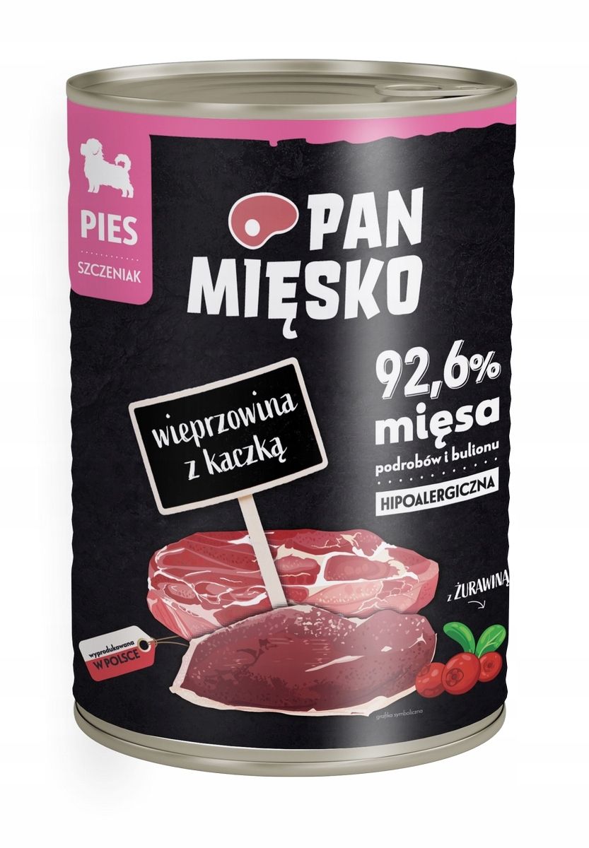 Pan Mięsko Wieprzowina z Kaczką Szczeniak 400g