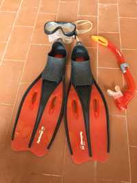 Conjunto Acessórios para Iniciação ao Snorkeling