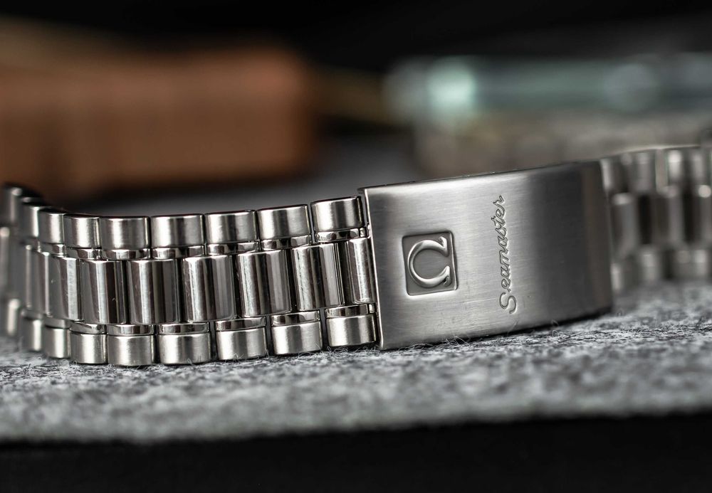 Stalowa bransoleta do zegarka Omega Seamaster Oryginalna