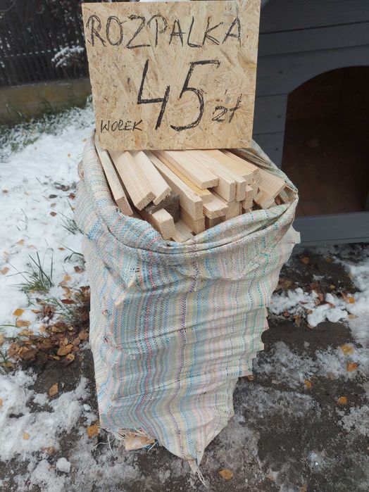 drewno rozpałkowe,opałowe,ścinki