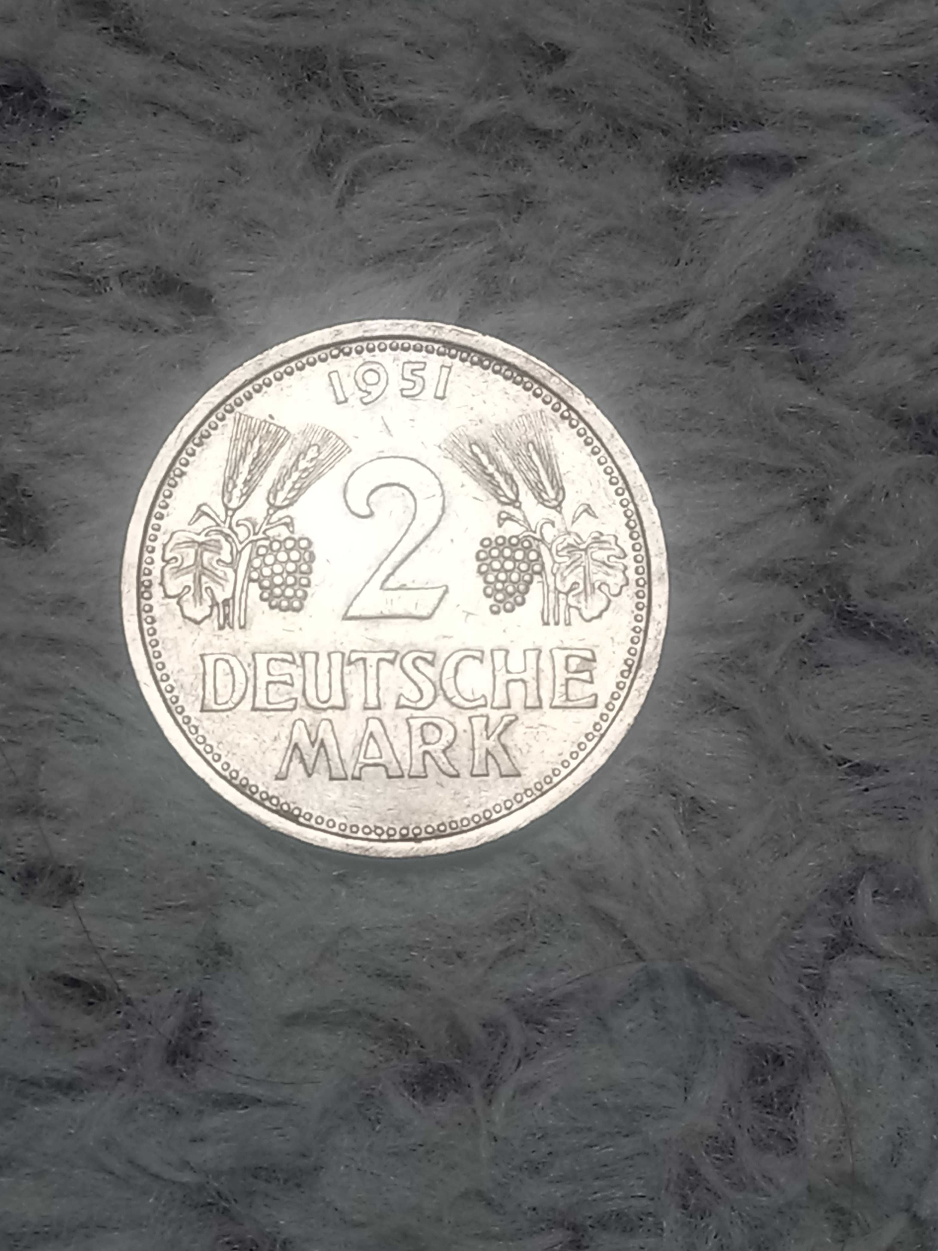 2 marki 1951 J Winogrona