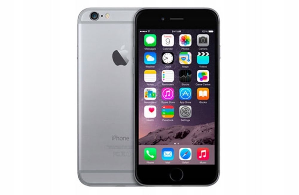 Iphone 6 space grey 16GB, caly zestaw. Sprawny 100%.
