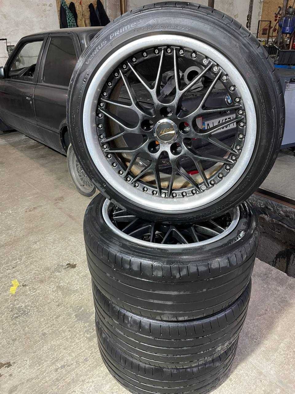 Різноширокі диски Enkei Aegis R18 5x114.3 +проставки 5х120 буде як BBS