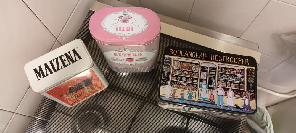 3 latas vintage de coleção