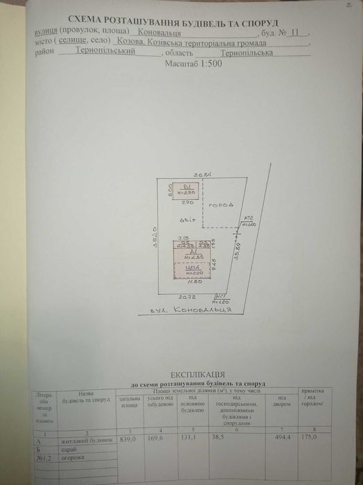Продається житловий будинок в селищі Козова.