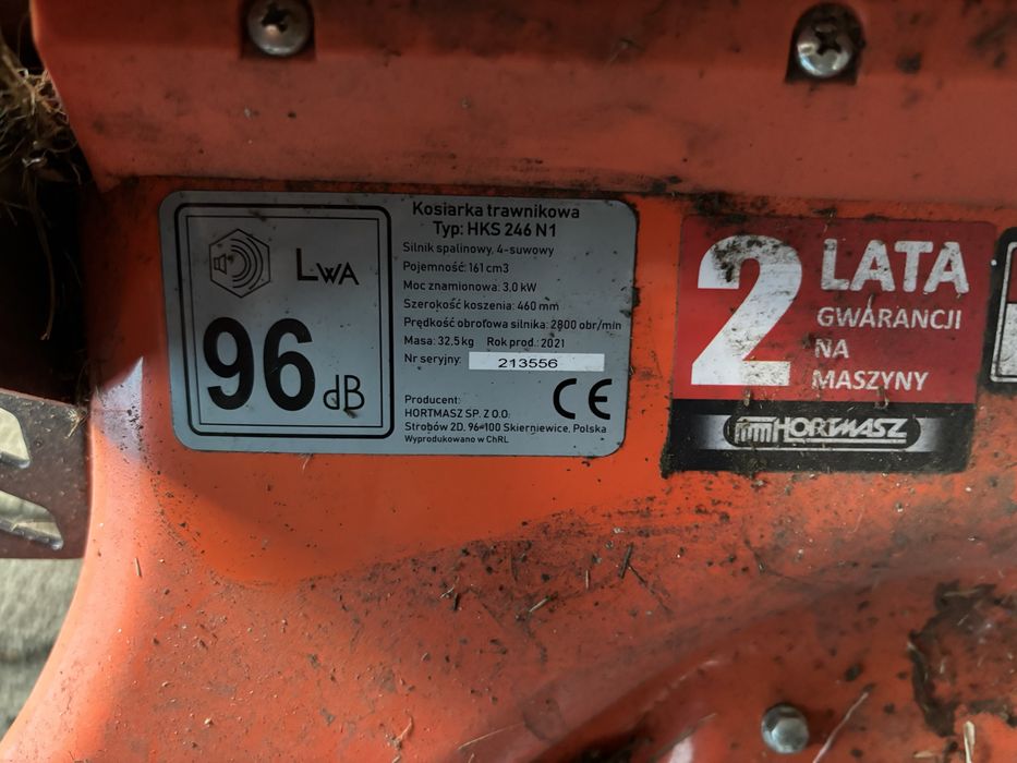 Kosiarka spalinowa Hortmasz HKS 464N1 – 2021 rok – sprawna, kompletna