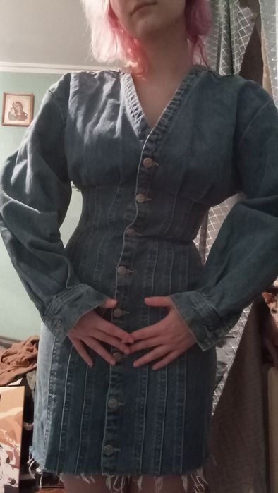 Джинсова сукня, носилась 1 раз