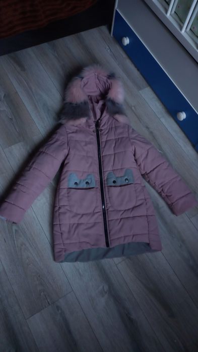 Пуховик пальто куртка зимова довгадля дівчинки