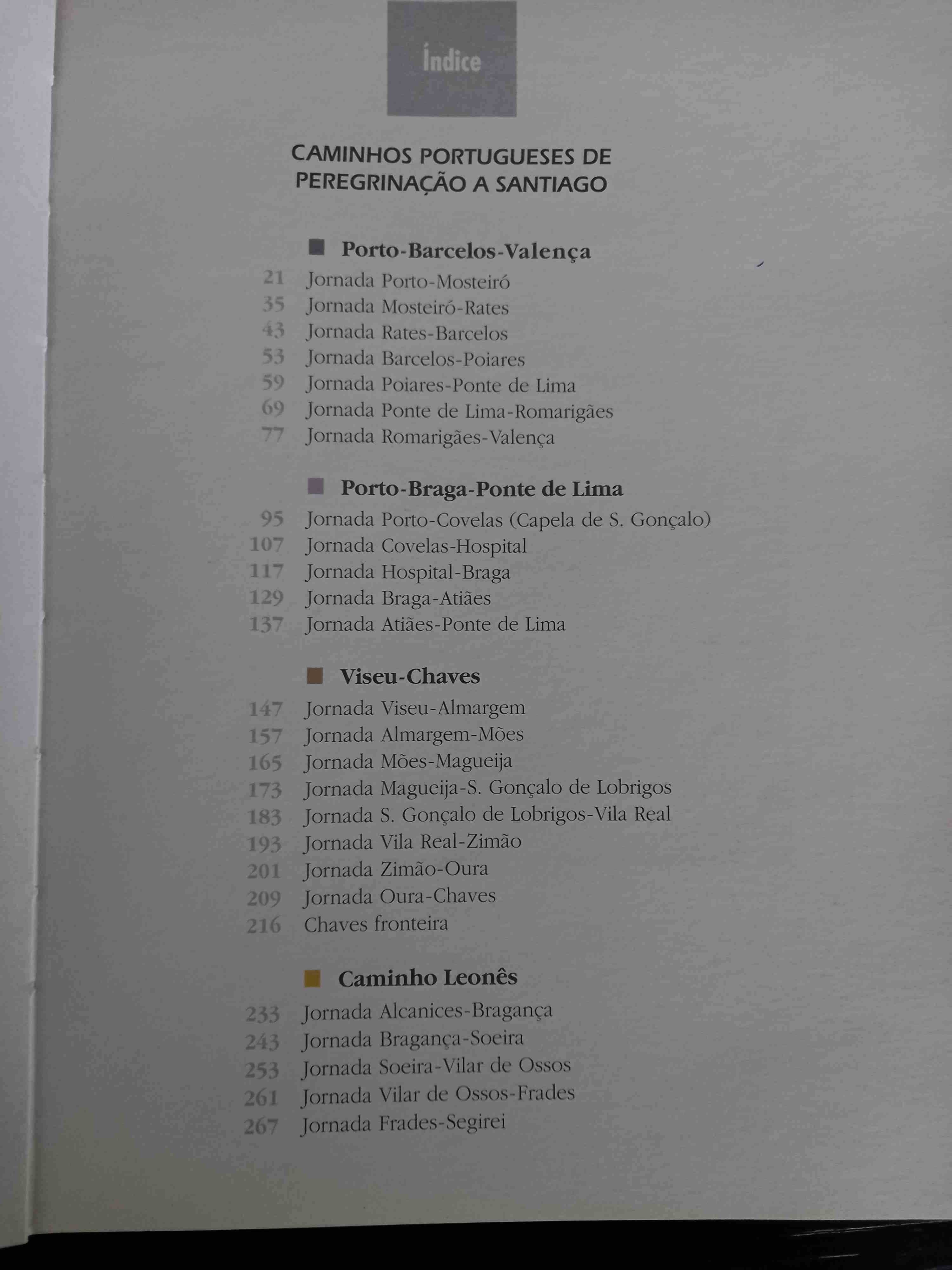Caminhos Portugueses - Peregrinação a Santiago/Itinerários Portugueses