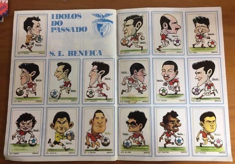 Caderneta futebol Ídolos de Portugal