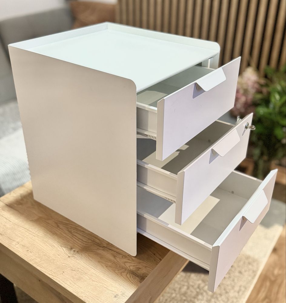 Komoda IKEA TROTTEN na kółkach - 3 szuflady z zamkiem