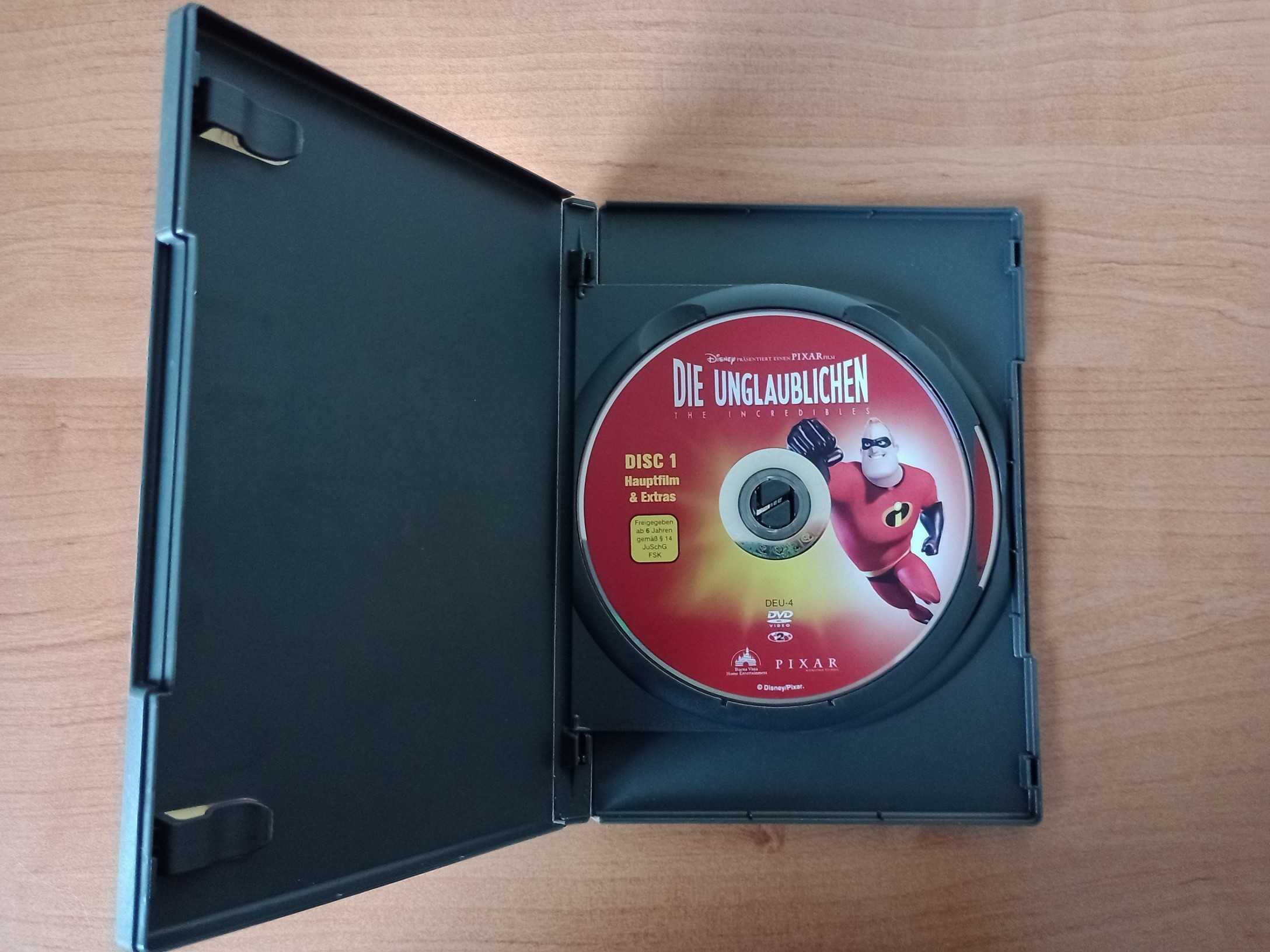 Iniemamocni The Incredibles Die Unglaublichen DVD video po niemiecku