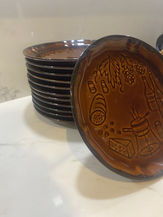 Talerz sniadaniowy Pruszkow Polski Prl