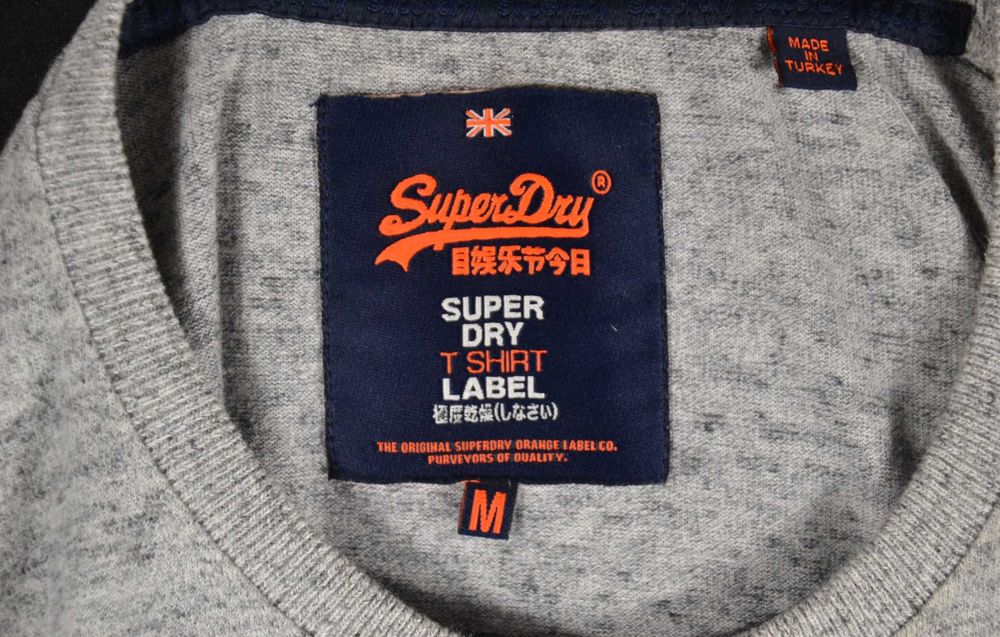 SuperDry Real Koszulka Męska Długi Rękaw M Oryginalna Super Stan