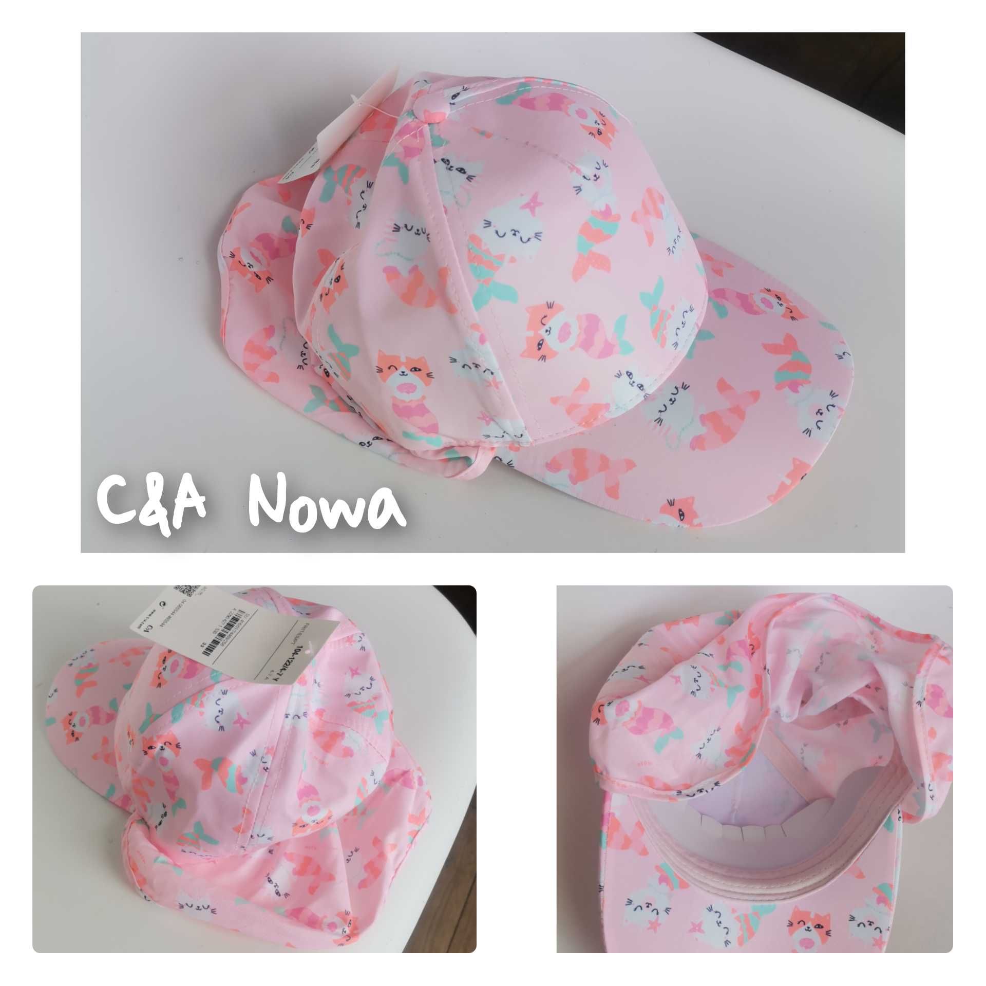 C&A Nowa czapka z daszkiem 104/ 110 czapka do pływania zakryty kark