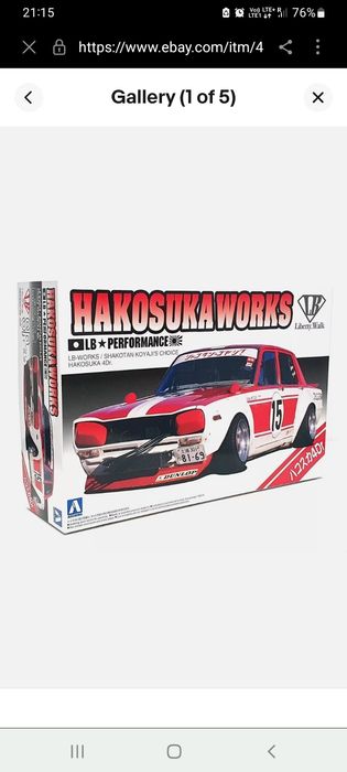 Model do sklejania Hakosukaworks liberty walk