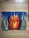 Kilim tkanina artystyczna gobelin vintage prl retro 60s 70s space age