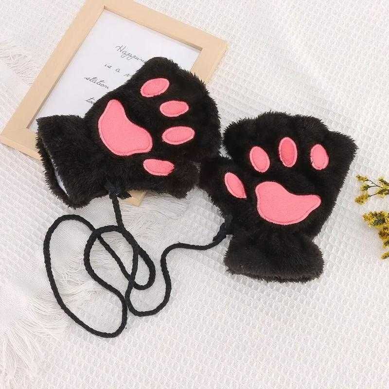 Кошачьи ушки и перчатки лапки карнавальний костюм, аниме, косплей