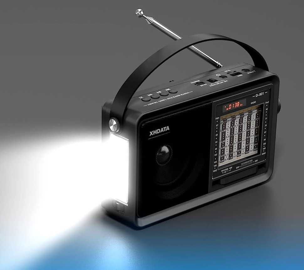 Радіоприймач XHDATA D-901 Ліхтар Bluetooth колонка Акумулятор 18650