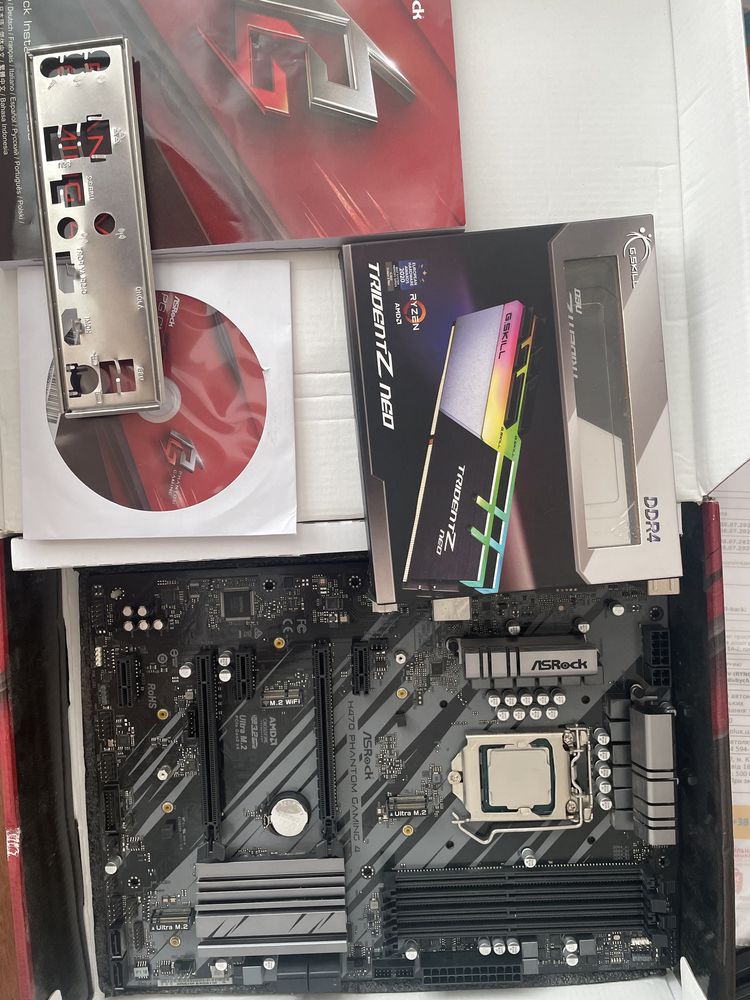 Продам комплект I5-10400F + ASRock H470 PG 4