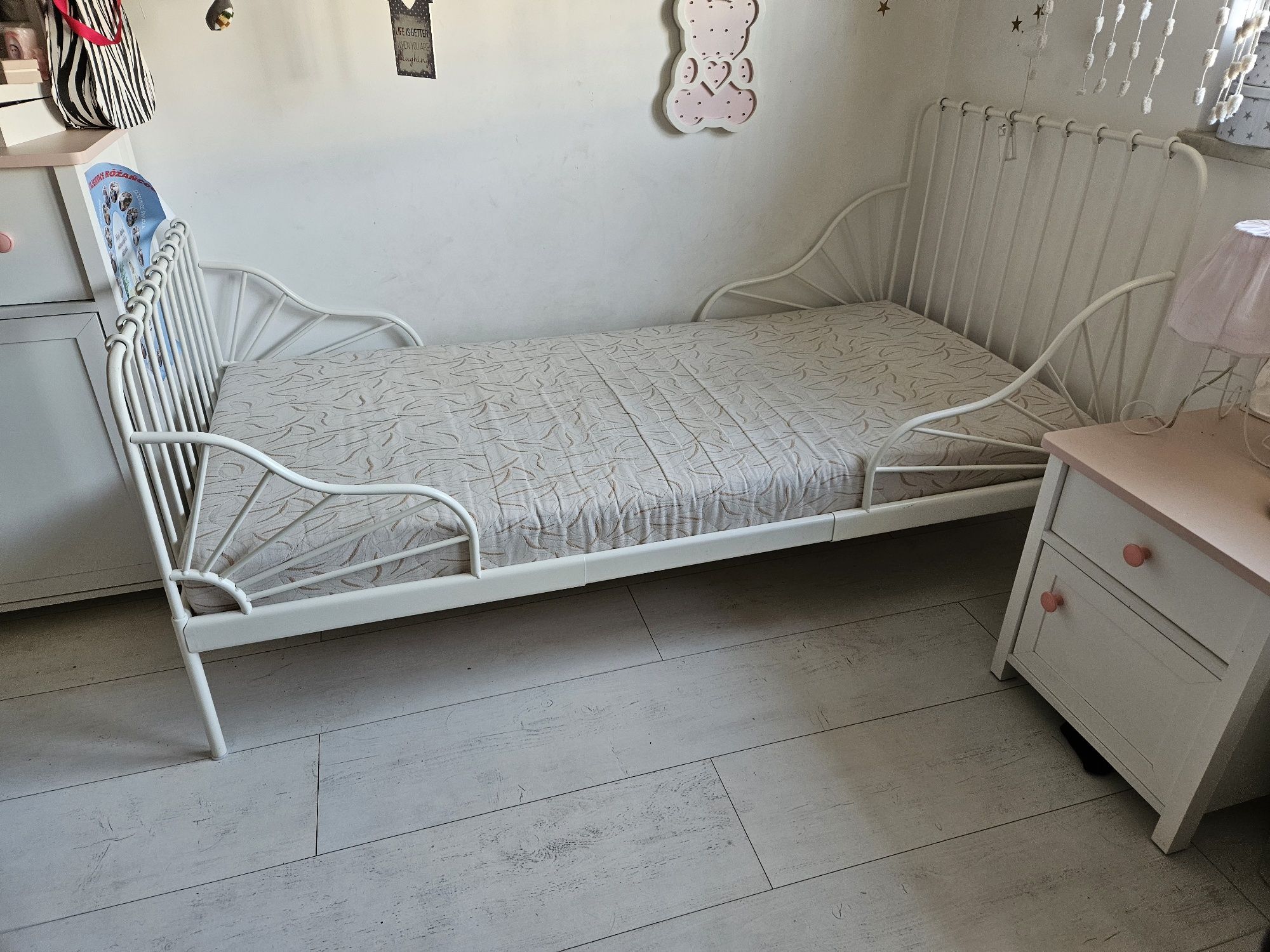Łóżko + materac Minnen Ikea