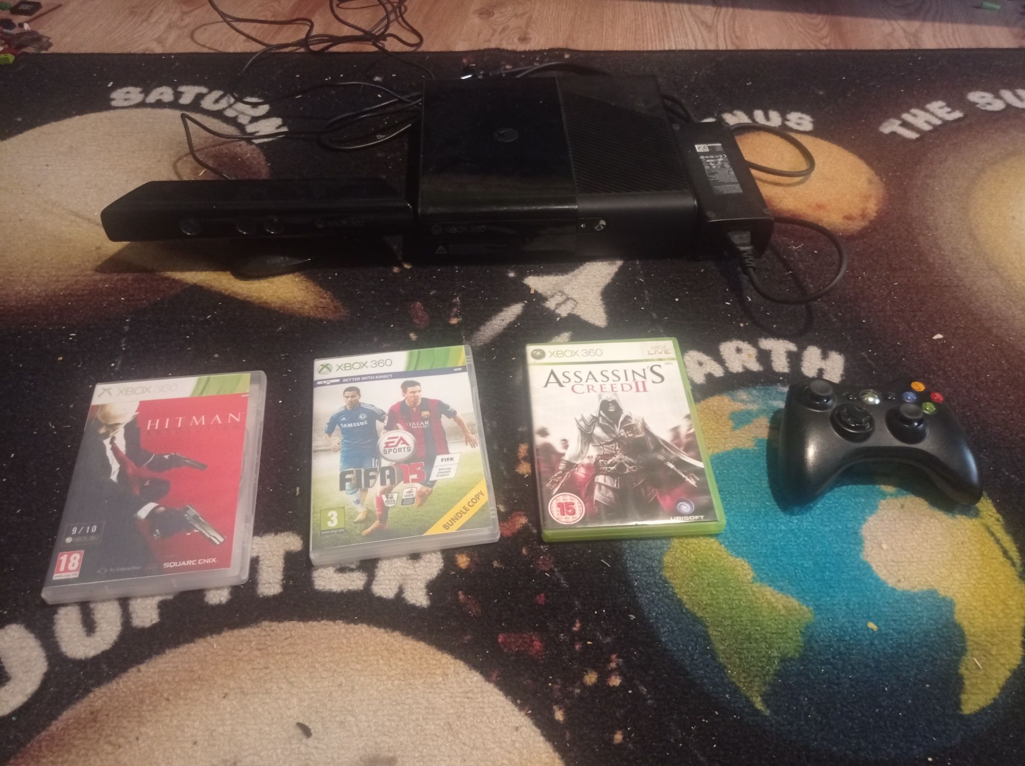 Sprzedam Xbox 360 z prądem grami kinectem i kablem do prądu
