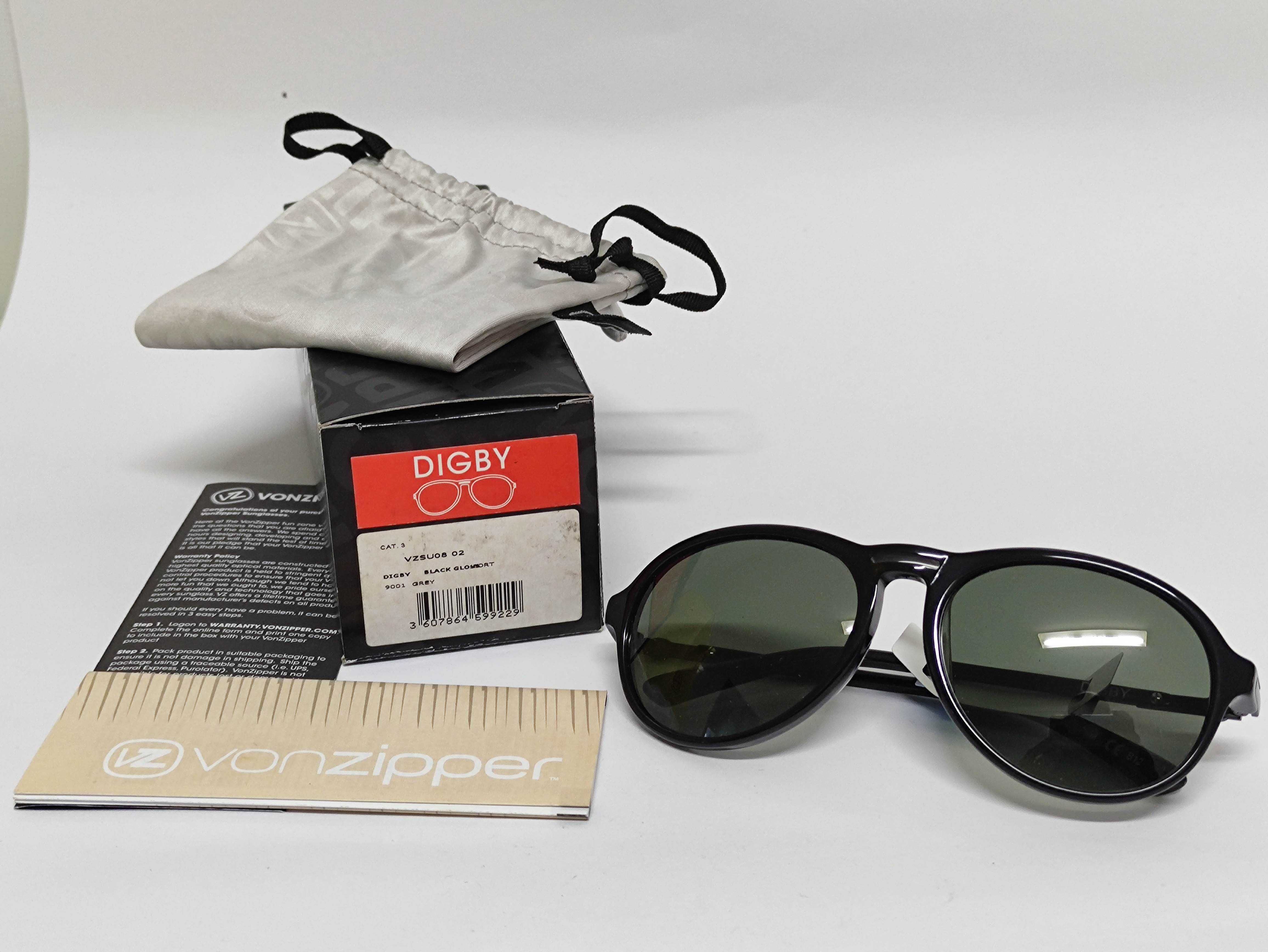 Lote de 5 óculos de sol Von Zipper, novos em caixa, originais