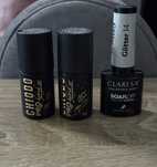 Lakiery hybrydowe Chiodo brokatowe srebrny 793 785 Claresa Glitter 14