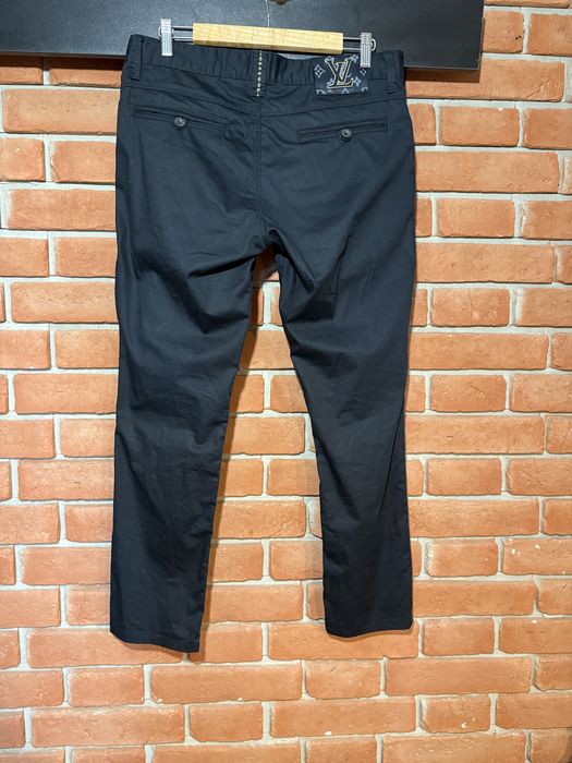 Spodnie Eleganckie Meskie Louis Vuitton Czarne rozm 30/34