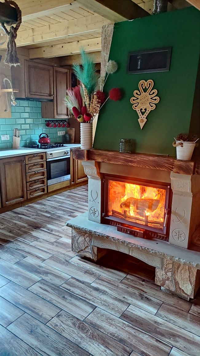 Domek Nad samą rzeką jacuzzi Sauna8os. kominek noclegi Brenna Ustroń