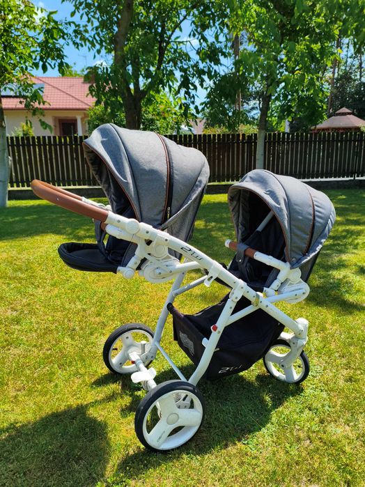 Wózek bliźniaczy 2w1