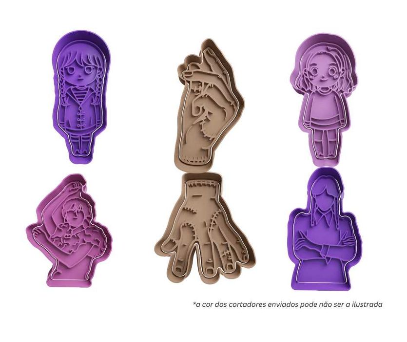 Pack 6 Cortadores de Bolachas – Temas Divertidos