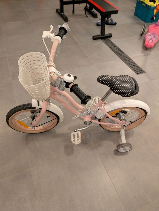 Rower dziecięcy różowy 4-6 lat dla dziewczynki