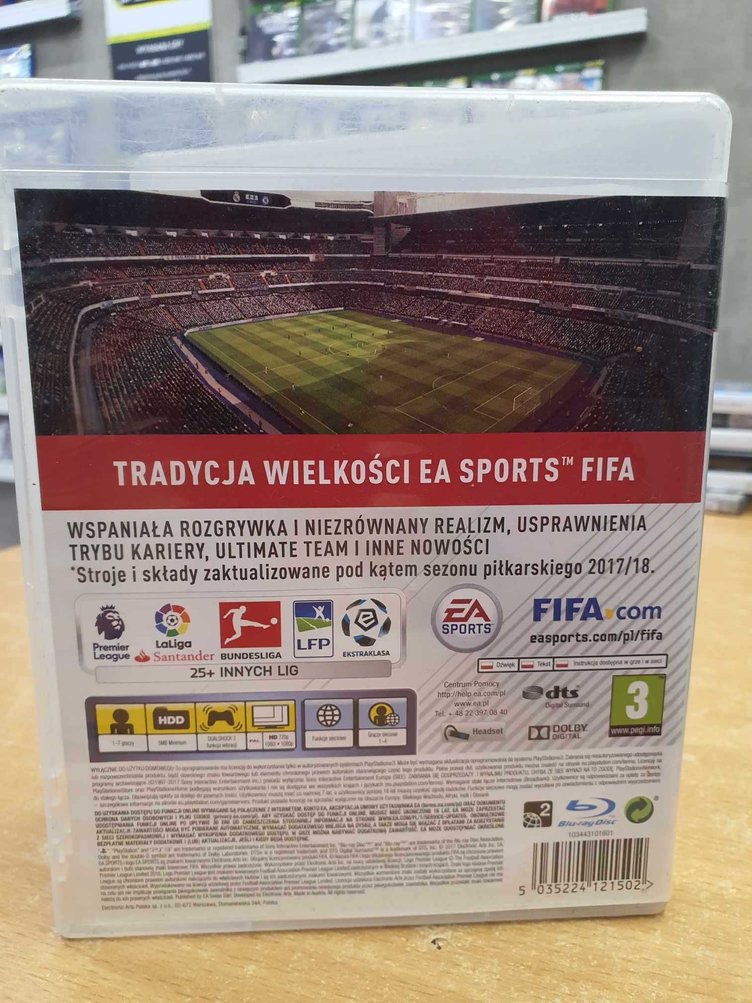 FIFA 18 PS3 Pl wzorowa Skup/Sprzedaż/Wymiana Lara Games