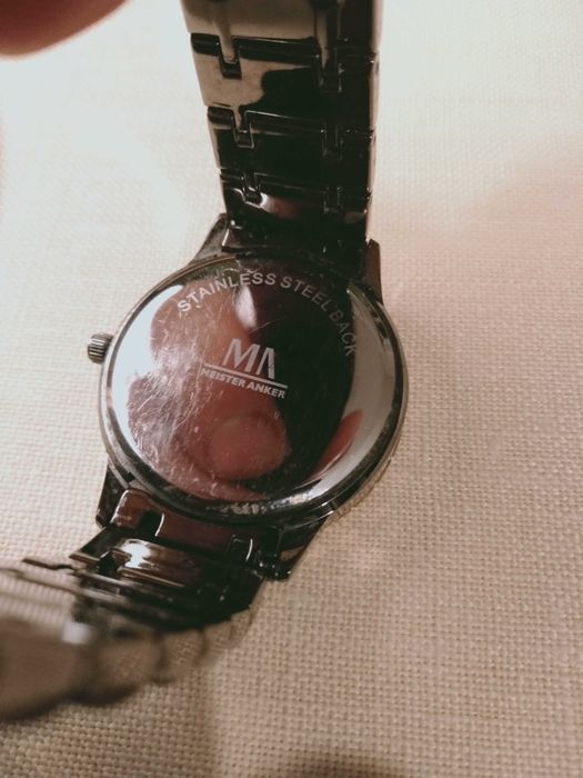 Zegarek naręczny Meister Anker - ceramiczny, kolor czarno złoty