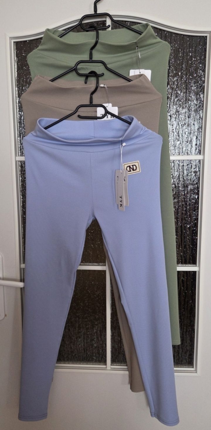 Legginsy Damskie Niebieskie L/XL 32