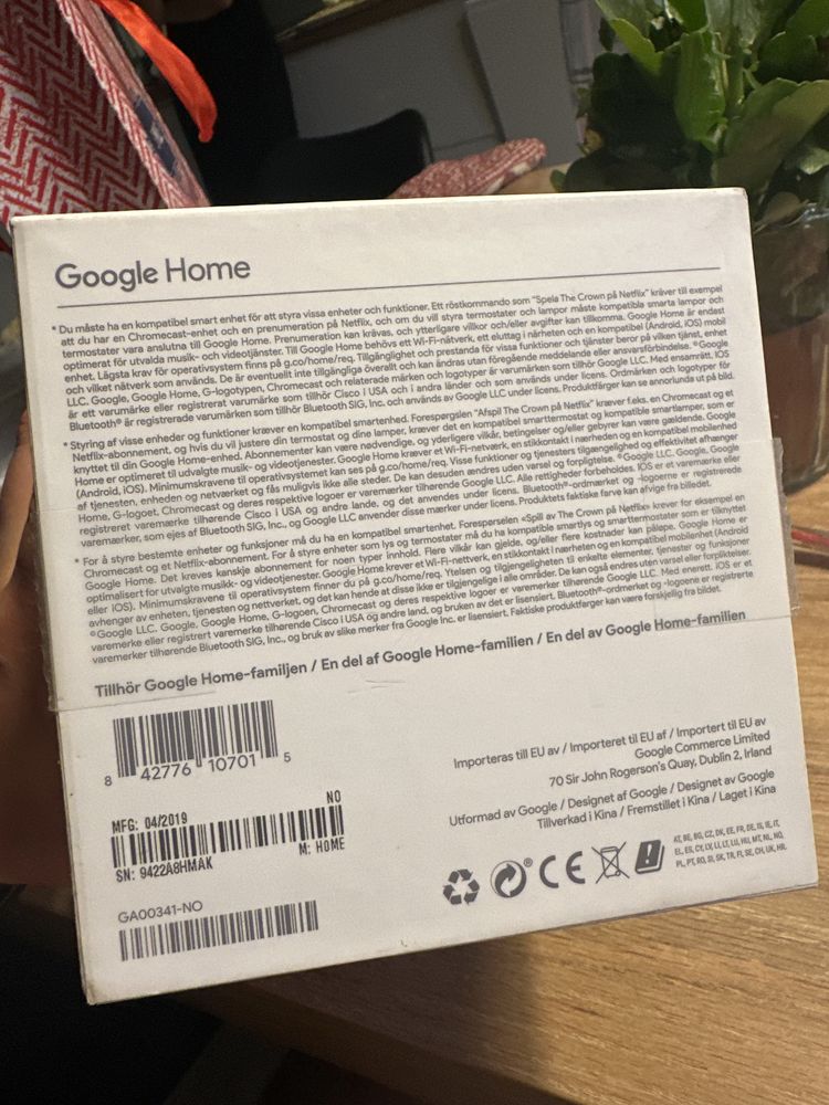 Głośnik Google Home 1  generacji biały stan jak nowy Google Assistant
