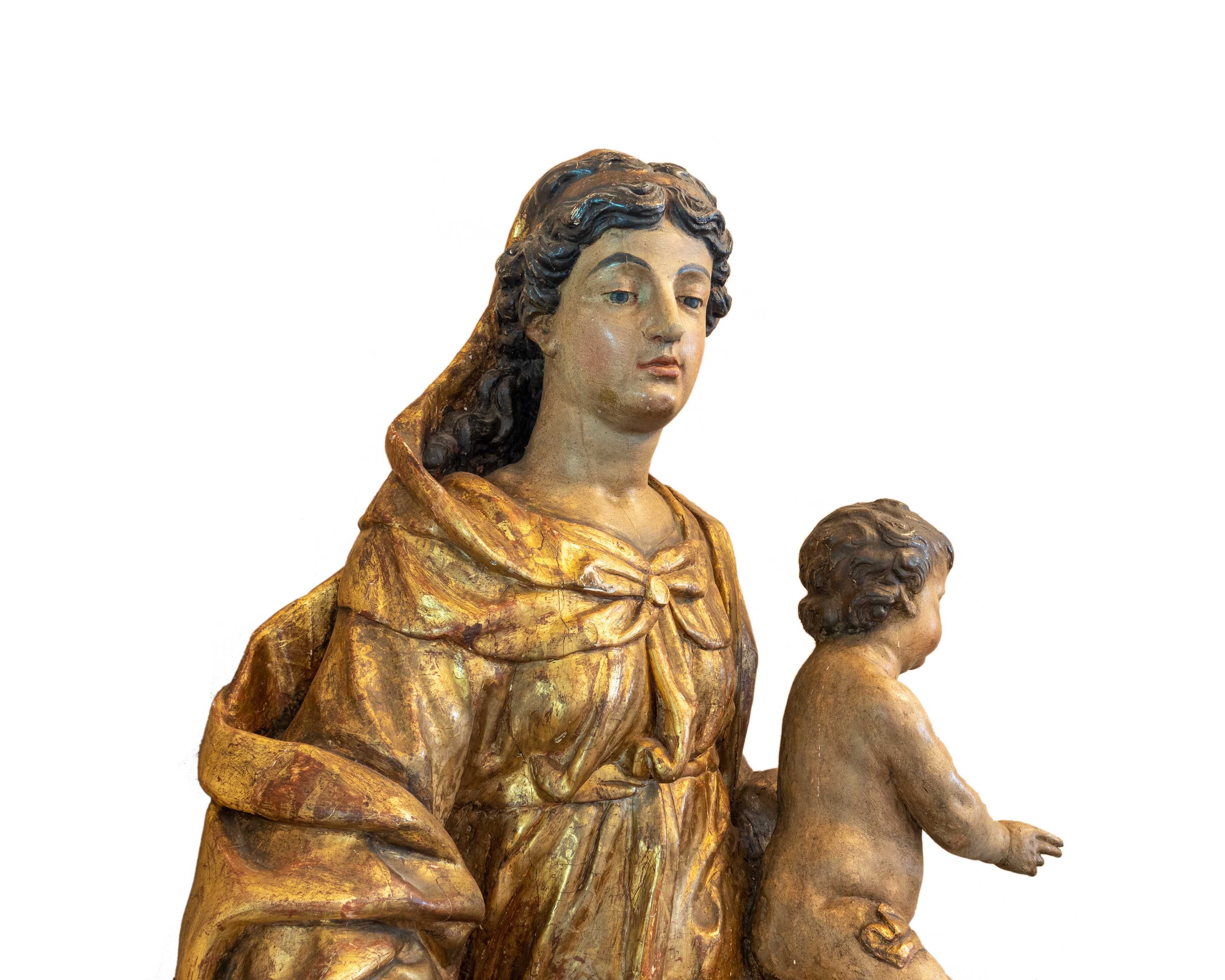 Escultura Nossa Senhora menino Jesus | século XVIII