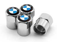 NOWE Nakrętki na wentyle BMW srebrne komplet 4szt.