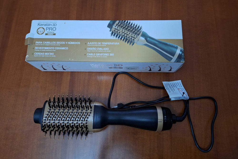 Escova elétrica Keratin 3D pro Nova