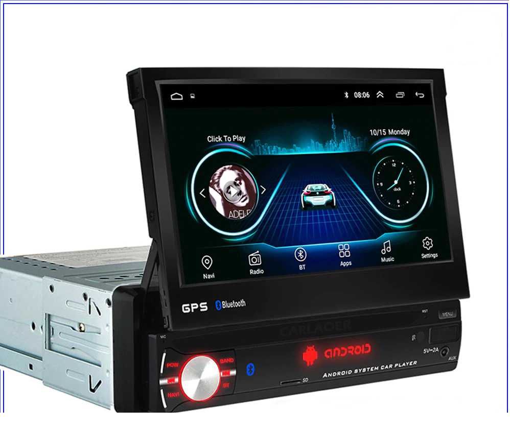 Radio 1 din android,wifi,gps,usb,bt,mirrorlink.Nowe