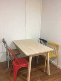 Mesa IKEA NORRÄKER clara dimensões 125cmx74cm NOVA