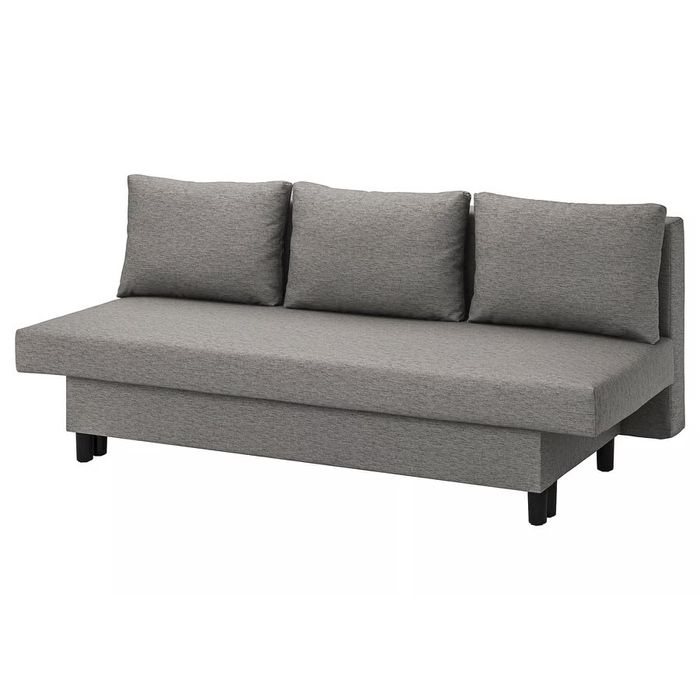 Sofa cama ikea 3 lugares com almofadas - usado