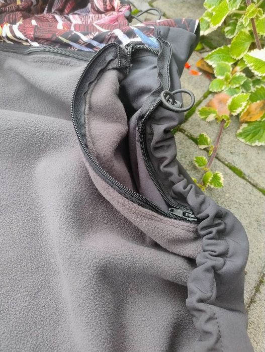 Softshell osłonka otulacz do chust nosidełek z odpinanym polarem