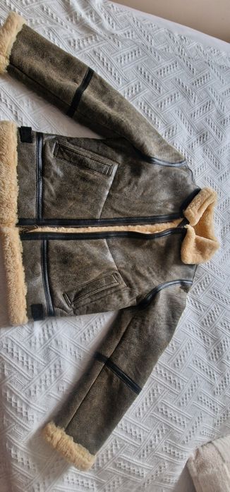 Skorzana kurtka pilotka