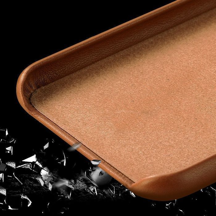 Eleganckie Etui Eco Leather do iPhone 12 Mini - Granatowy