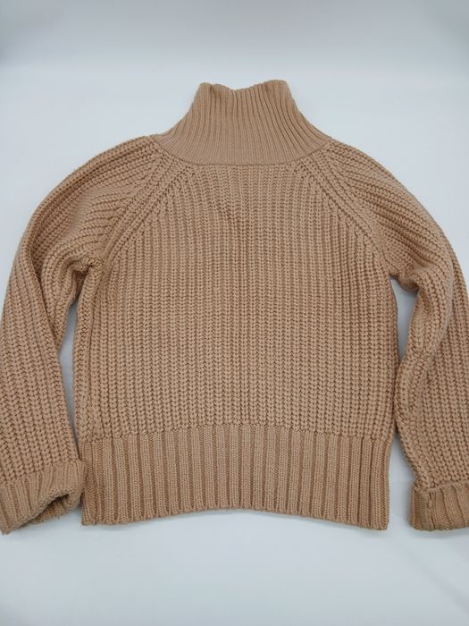 Camisola lã senhora vintage beje S