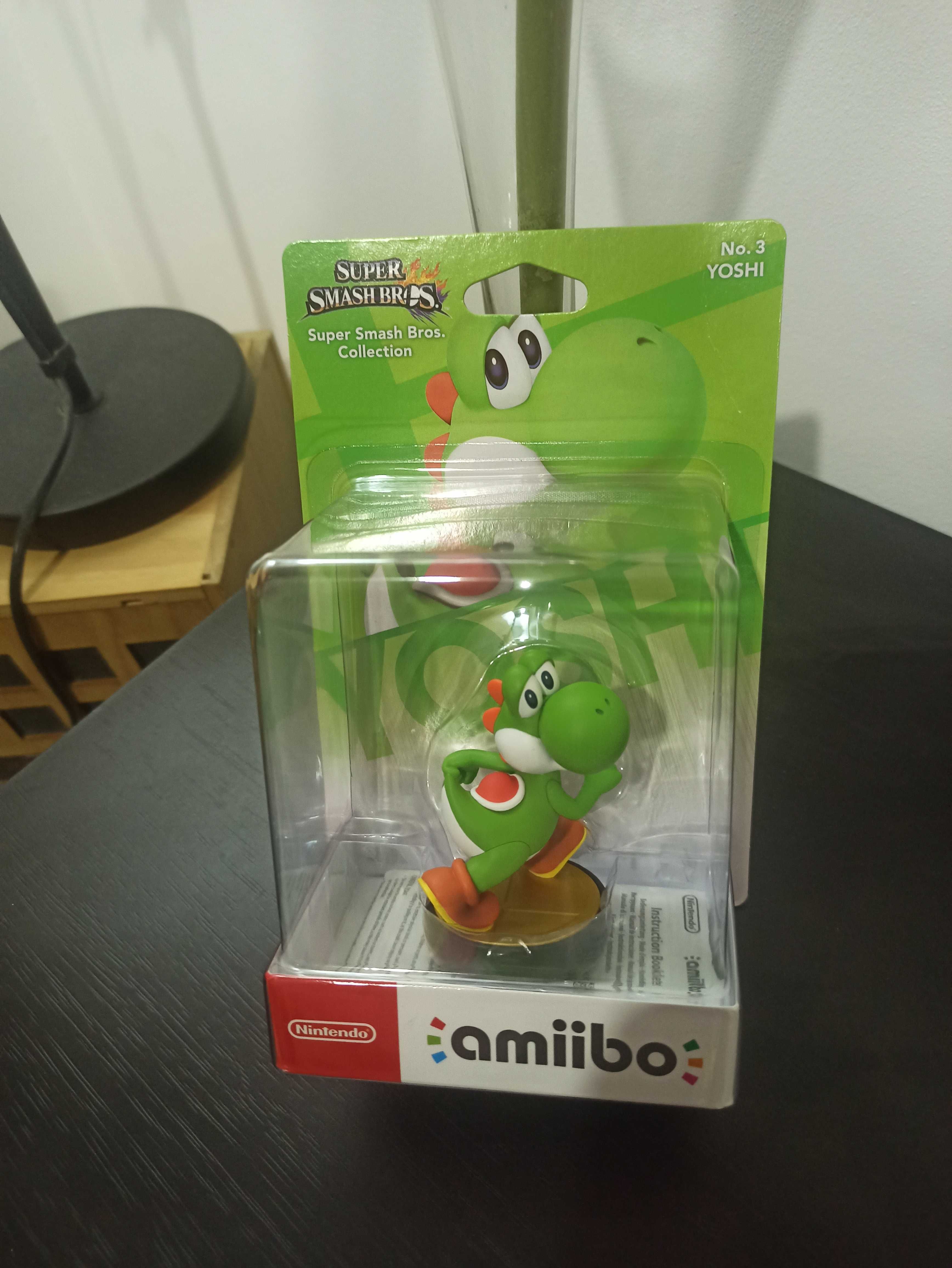 Amiibo Yoshi N3 coleção super smash bros novo caixa