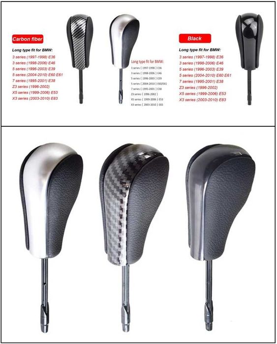 Manete moca seletor caixa curtas ou longas todos os modelos BMW