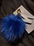 NEXT keyring brelok breloczek pompon do kluczy torebki kobalt NOWY